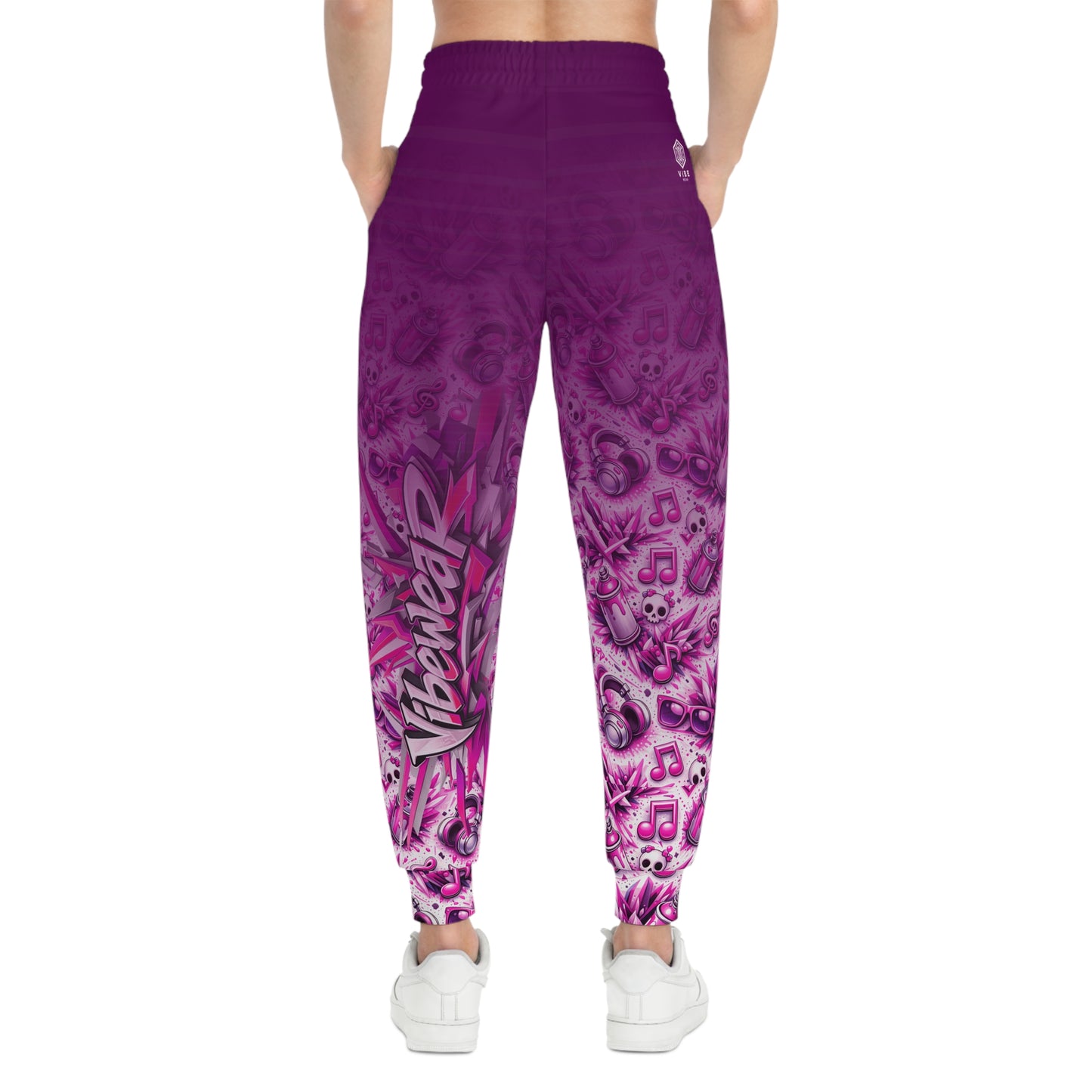 VIBEWEAR - "Easy Vibe Girls" Athletic Joggers (AOP)