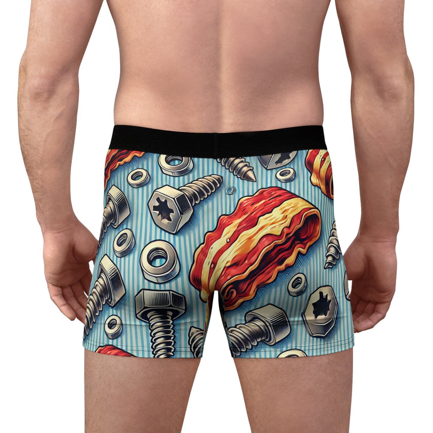 BCNWRLD "Bacon & Screws" Art Men's Boxer Briefs - Underwear