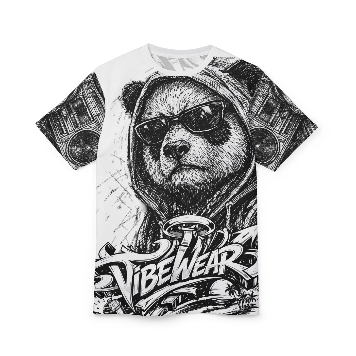 VIBEWEAR - "Attitude" Unisex Cut & Sew Tee (AOP)