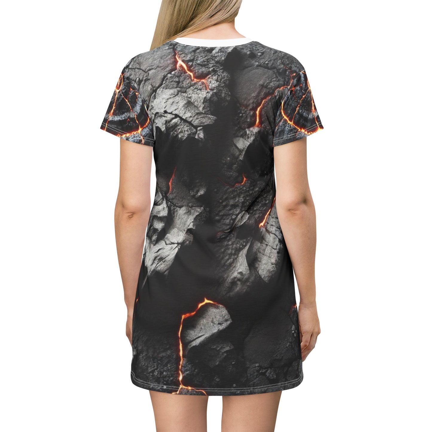 SPIRITS "Core of Fire" T-Shirt Dress (AOP)