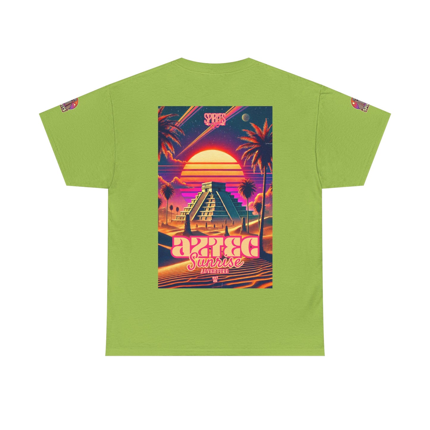 SPIRITS "Aztec Sunrise" Unisex Heavy Cotton Tee