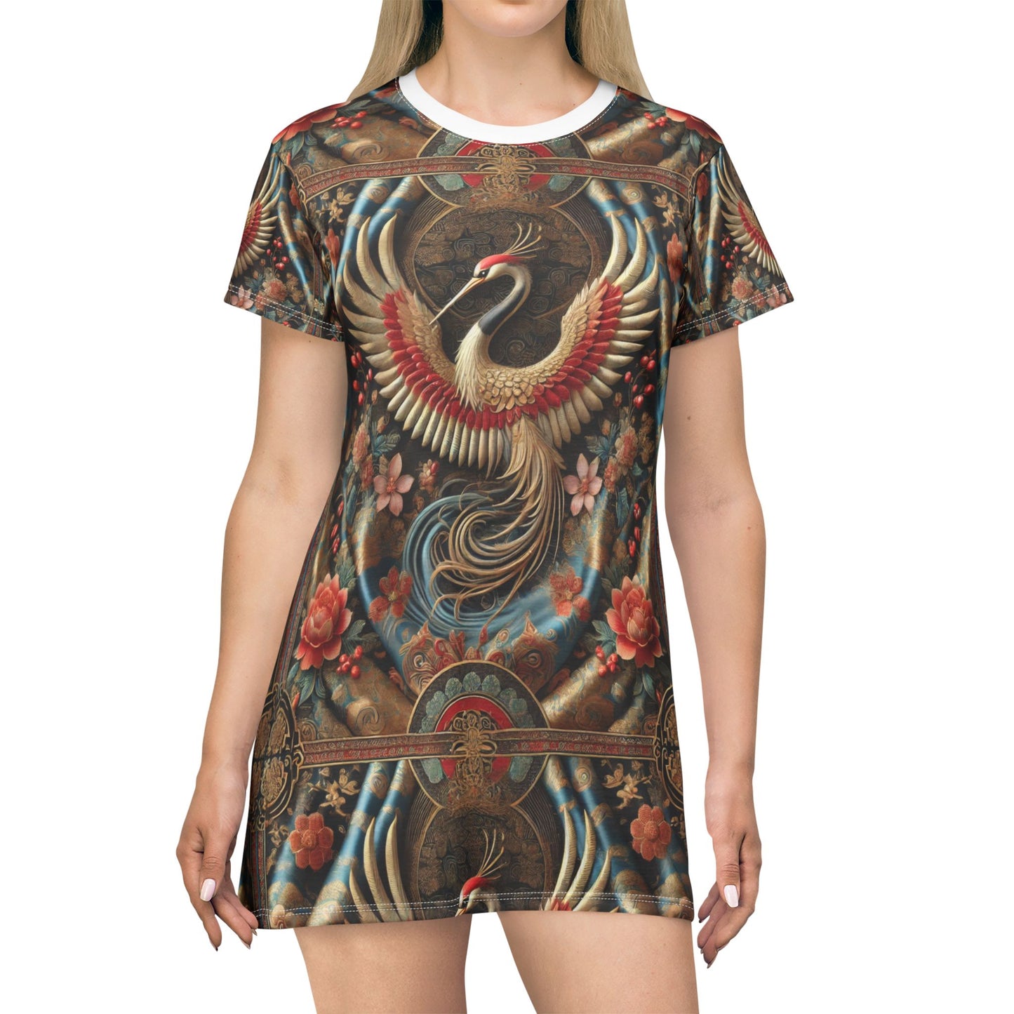 SPIRITS "Bird of Strength" T-Shirt Dress (AOP)