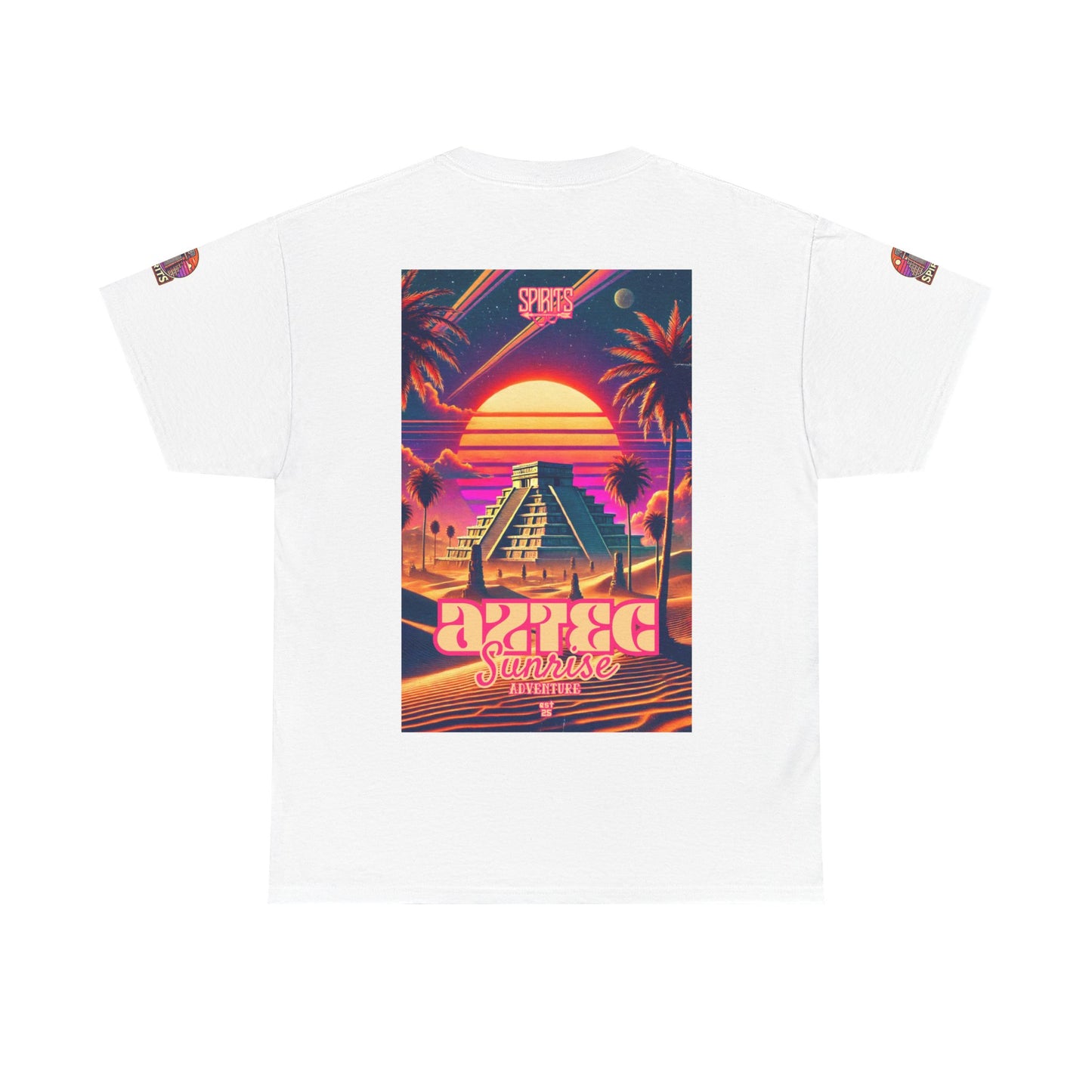 SPIRITS "Aztec Sunrise" Unisex Heavy Cotton Tee