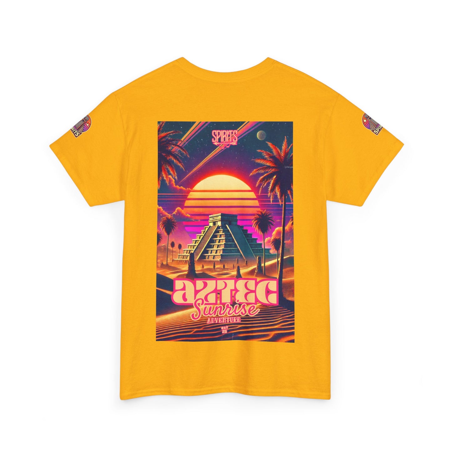 SPIRITS "Aztec Sunrise" Unisex Heavy Cotton Tee