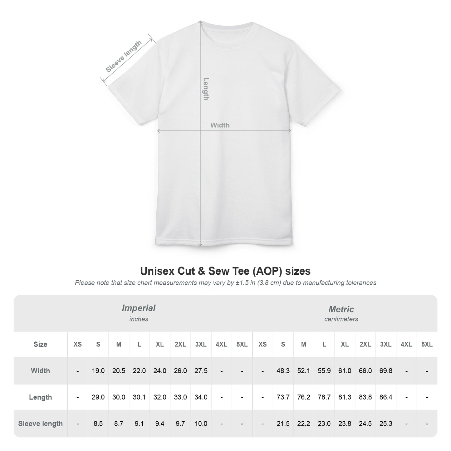 VIBEWEAR - "Attitude" Unisex Cut & Sew Tee (AOP)