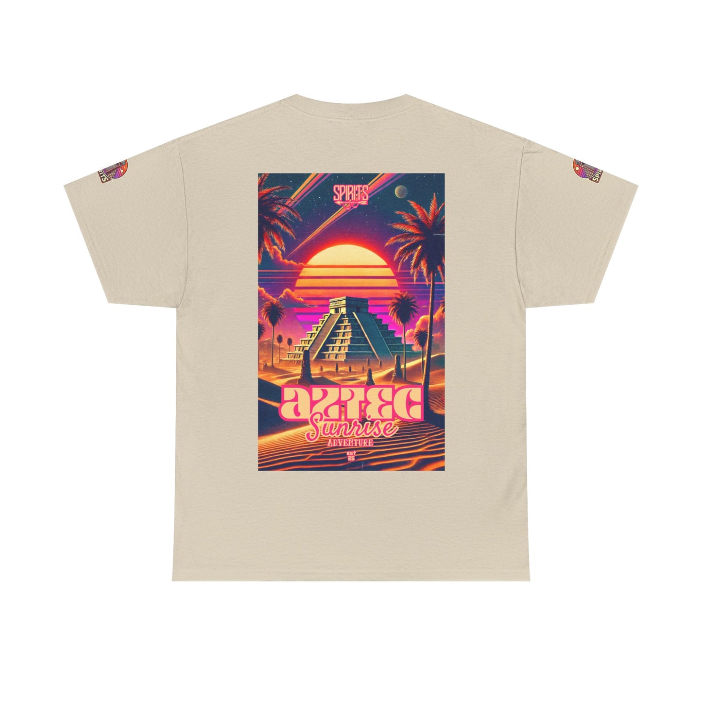 SPIRITS "Aztec Sunrise" Unisex Heavy Cotton Tee