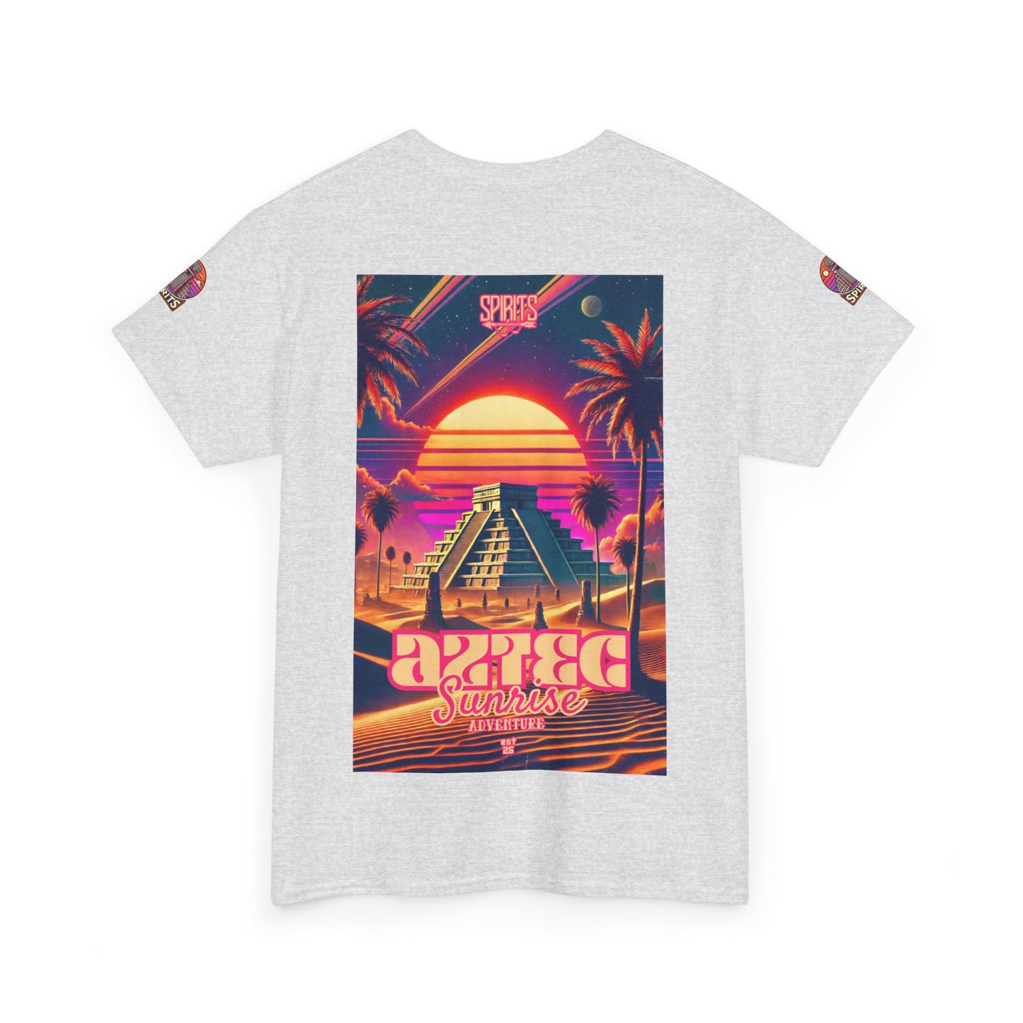 SPIRITS "Aztec Sunrise" Unisex Heavy Cotton Tee