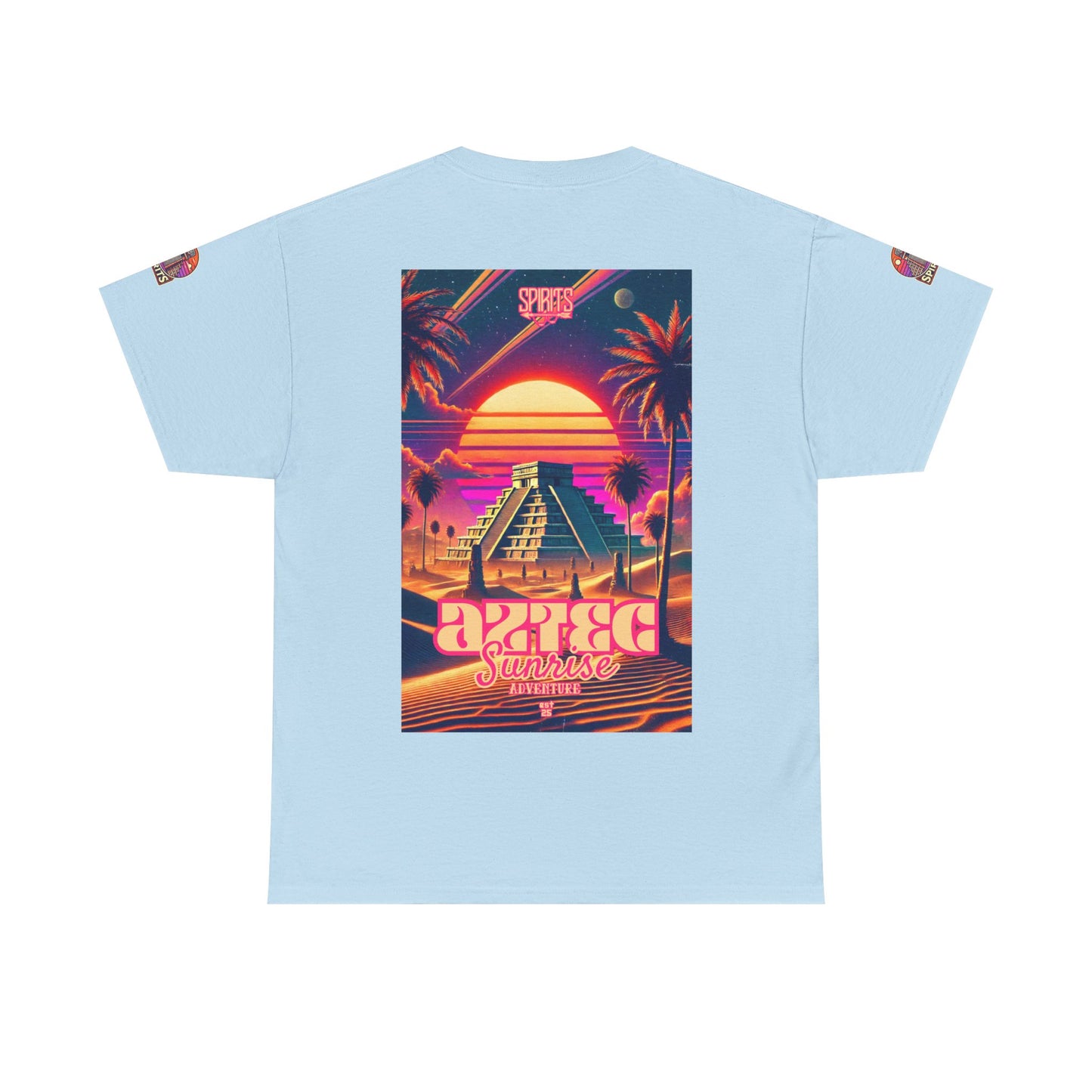 SPIRITS "Aztec Sunrise" Unisex Heavy Cotton Tee