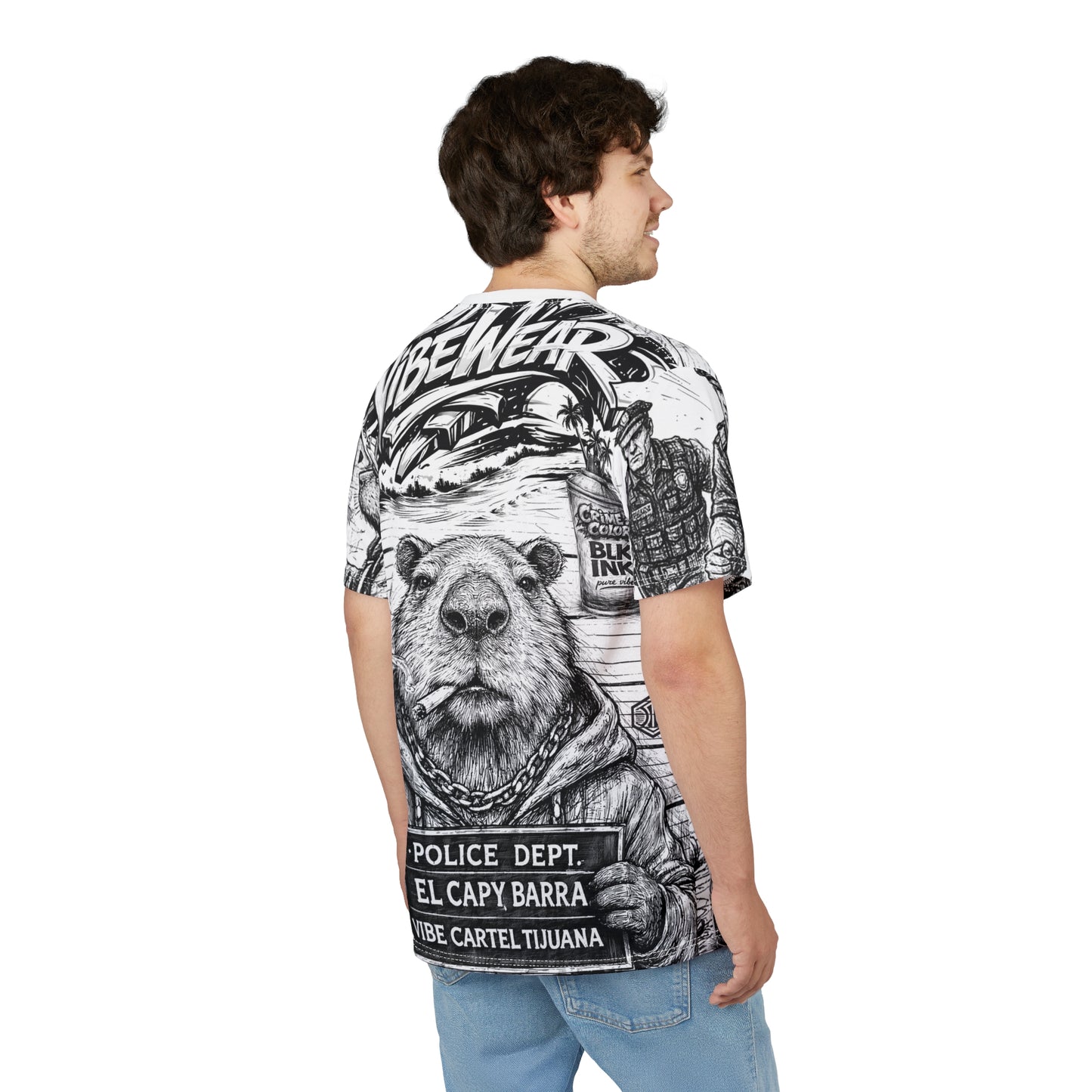 VIBEWEAR - "Crime Vibe" Unisex Cut & Sew Tee (AOP)