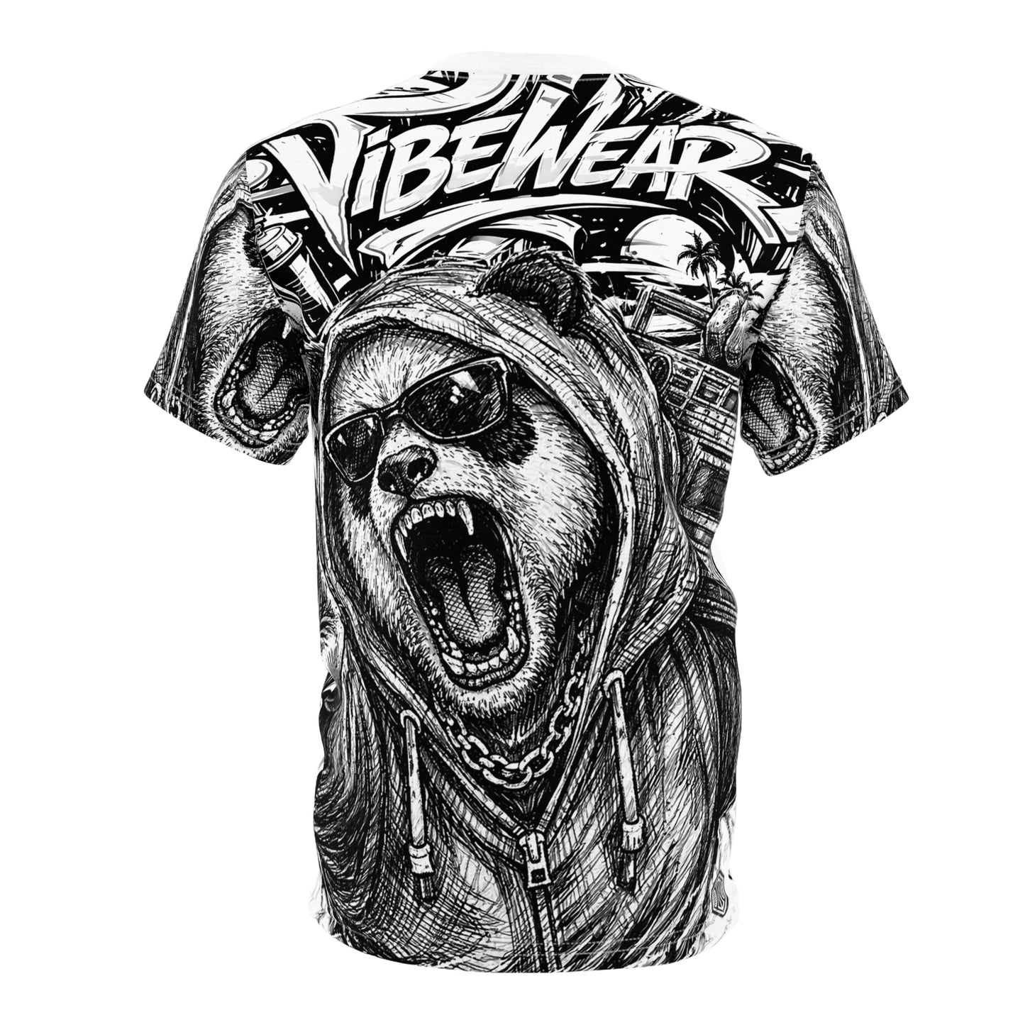 VIBEWEAR - "Attitude" Unisex Cut & Sew Tee (AOP)