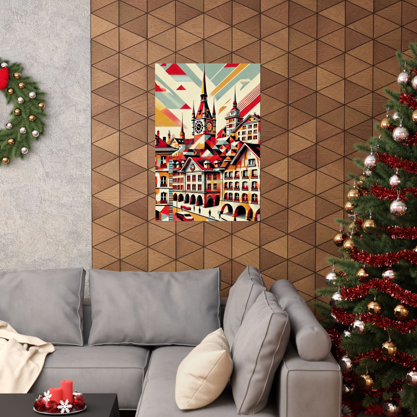 Swiss "Bern City" Poster - Modern Wall Art