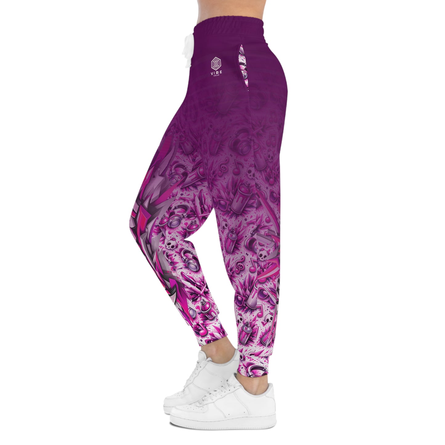 VIBEWEAR - "Easy Vibe Girls" Athletic Joggers (AOP)