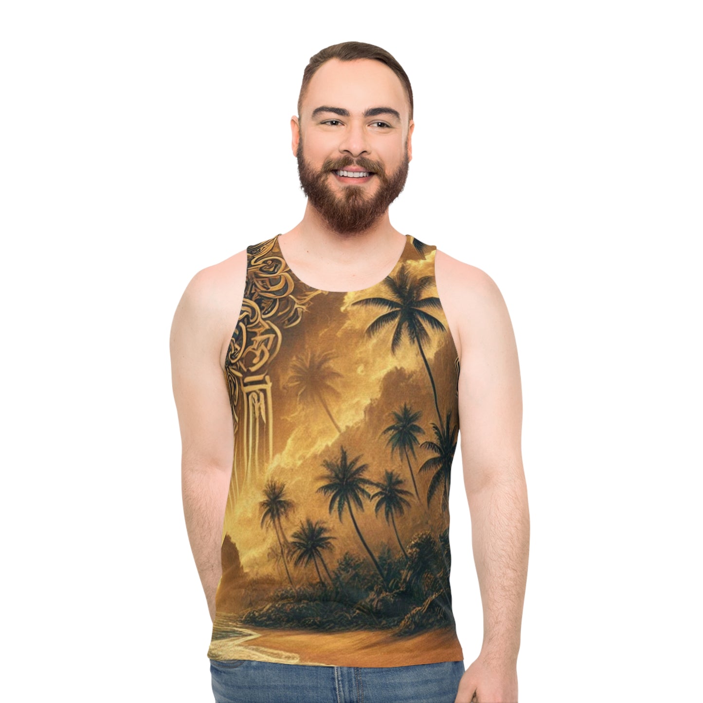 SPIRITS "THE BEACH" Unisex Tank Top (AOP)