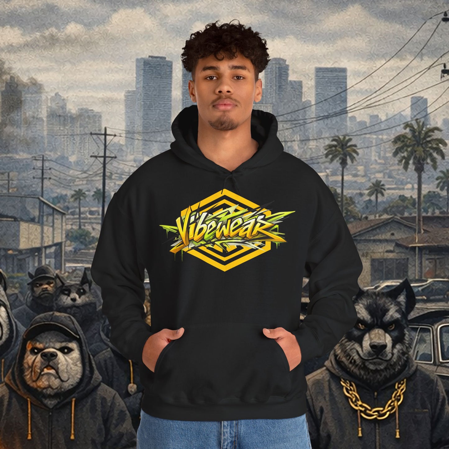 VIBEWEAR -  "HOOD VIBES ONLY" Unisex Heavy Blend™ Hooded Sweatshirt