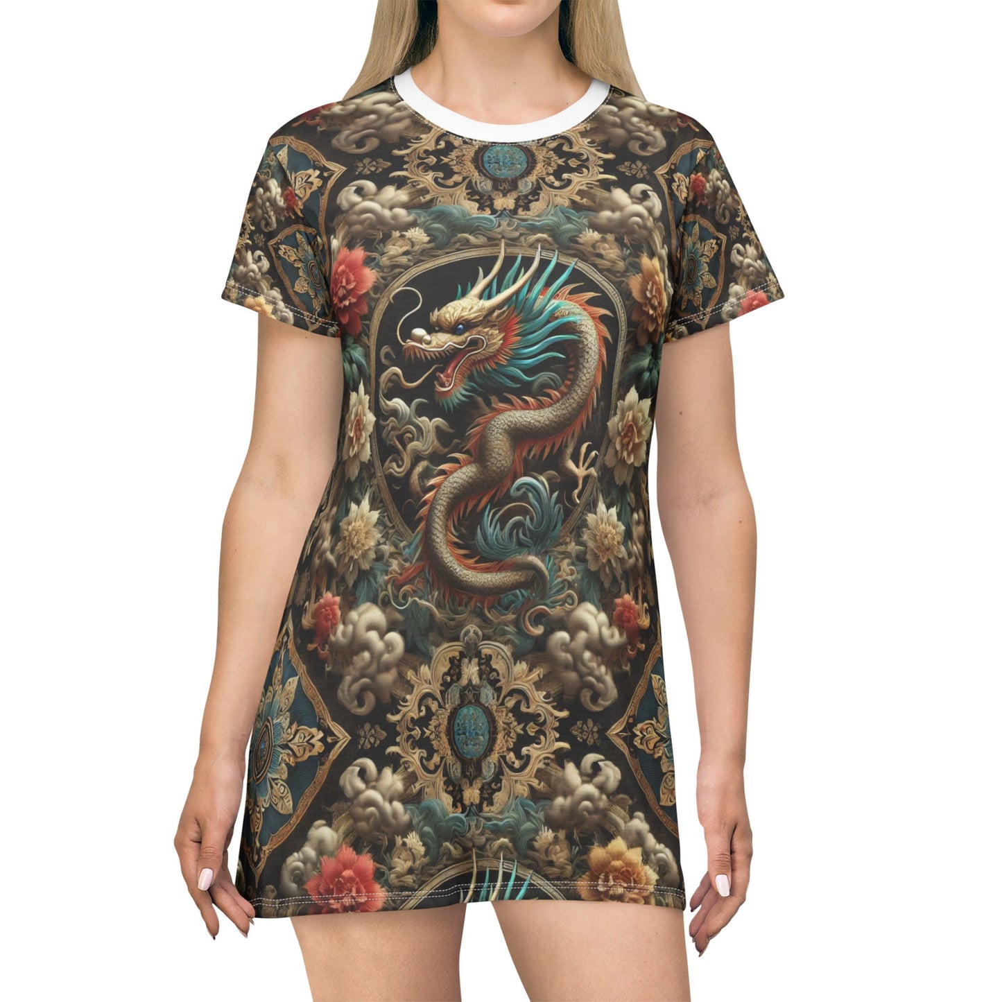 SPIRITS "DragonForce" T-Shirt Dress (AOP)