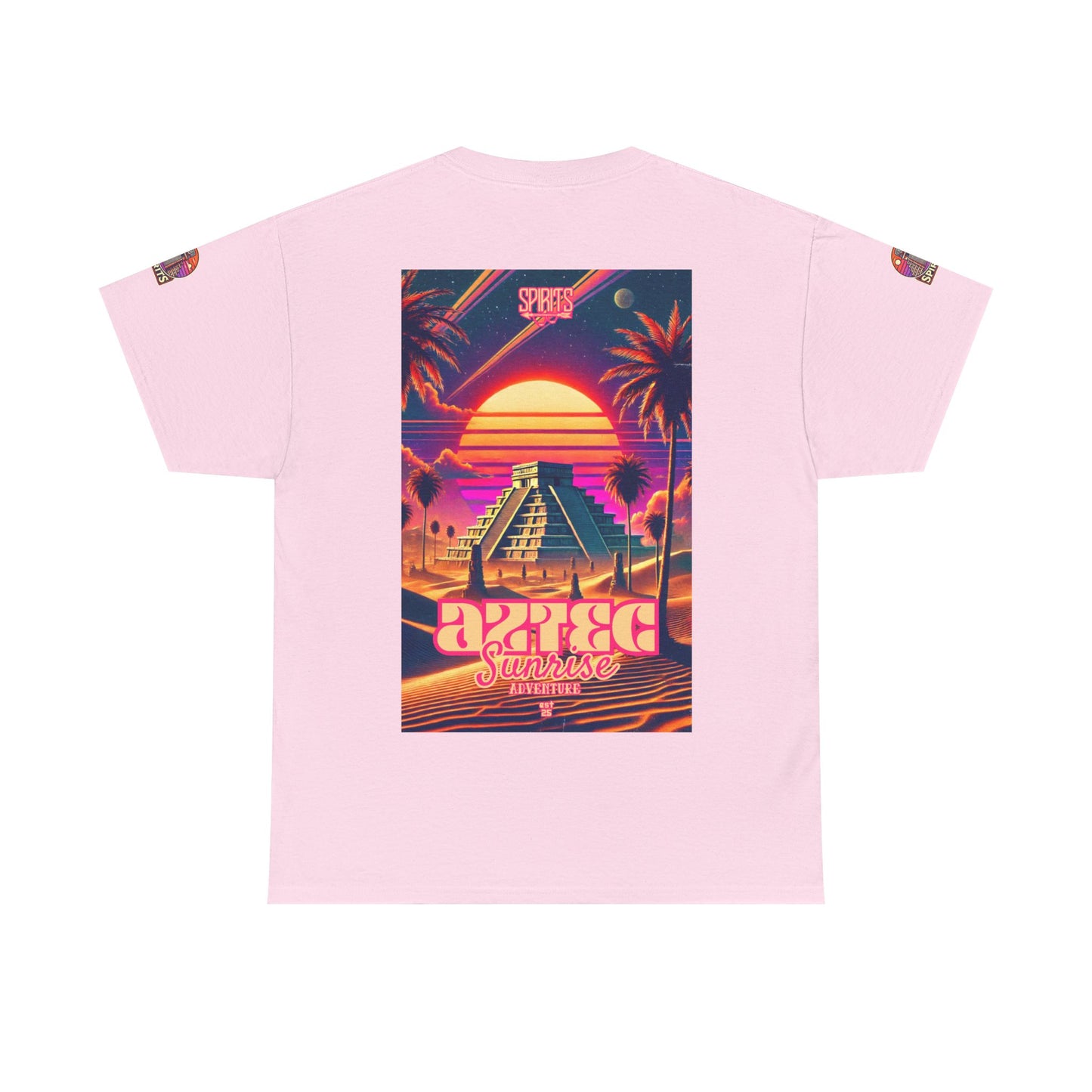 SPIRITS "Aztec Sunrise" Unisex Heavy Cotton Tee