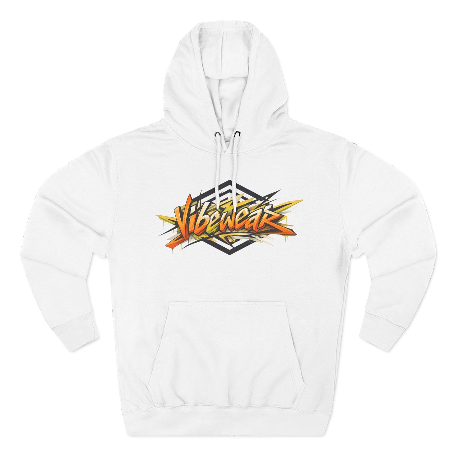 VIBE WEAR -  "BRUH" Three-Panel Fleece Hoodie