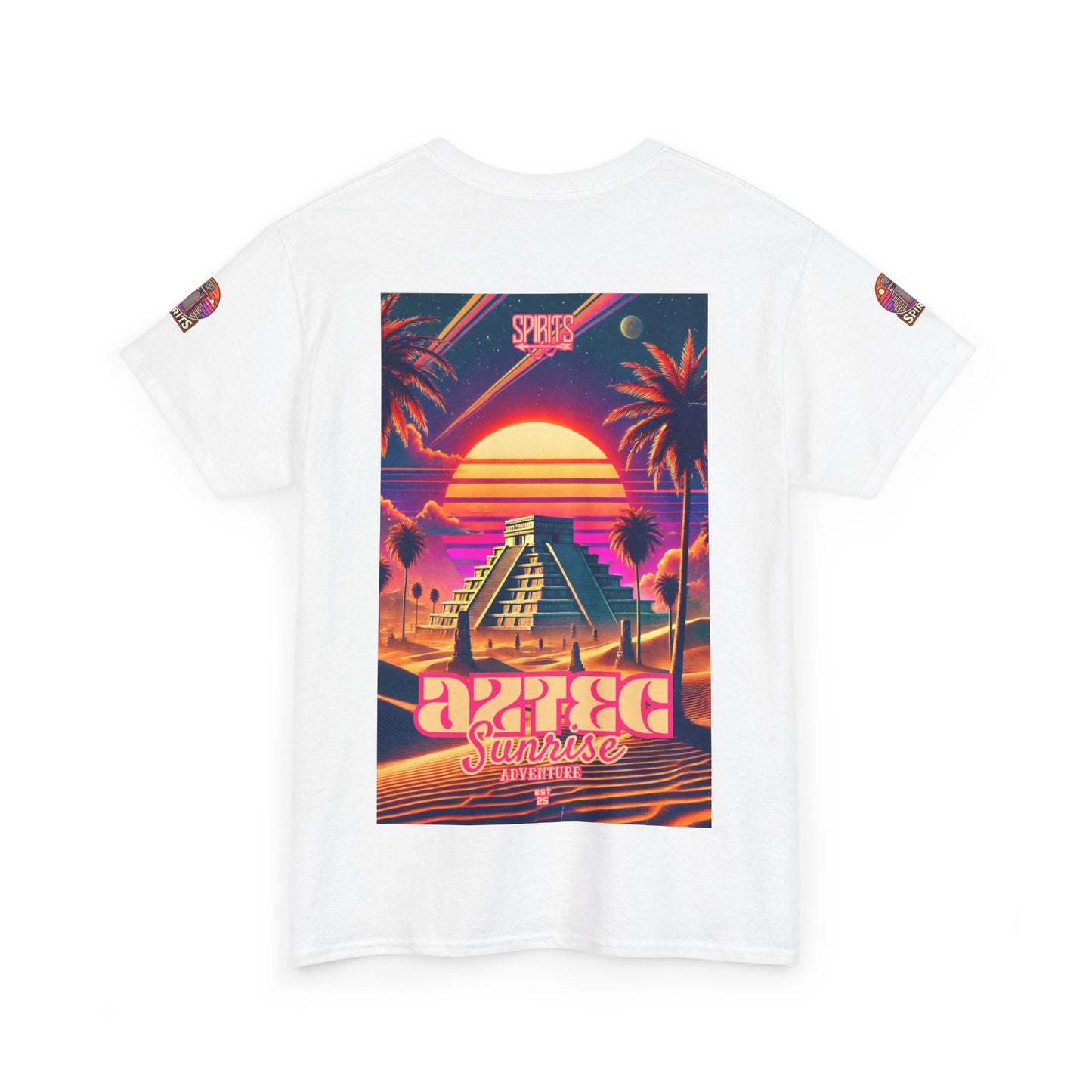 SPIRITS "Aztec Sunrise" Unisex Heavy Cotton Tee