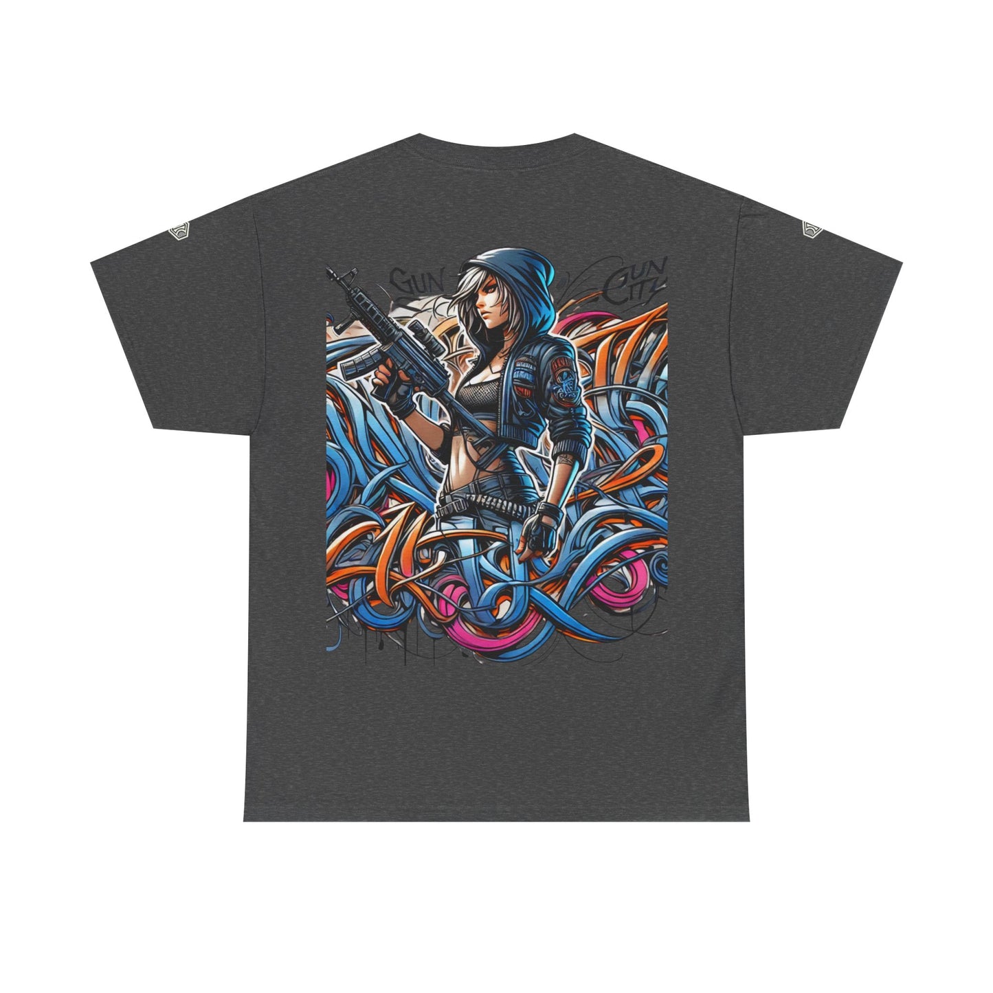 VIBEWEAR "Gun City" Unisex Heavy Cotton Tee