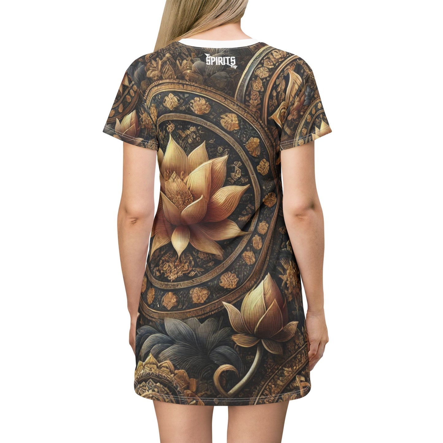 SPIRITS "LOTUS" T-Shirt Dress (AOP)