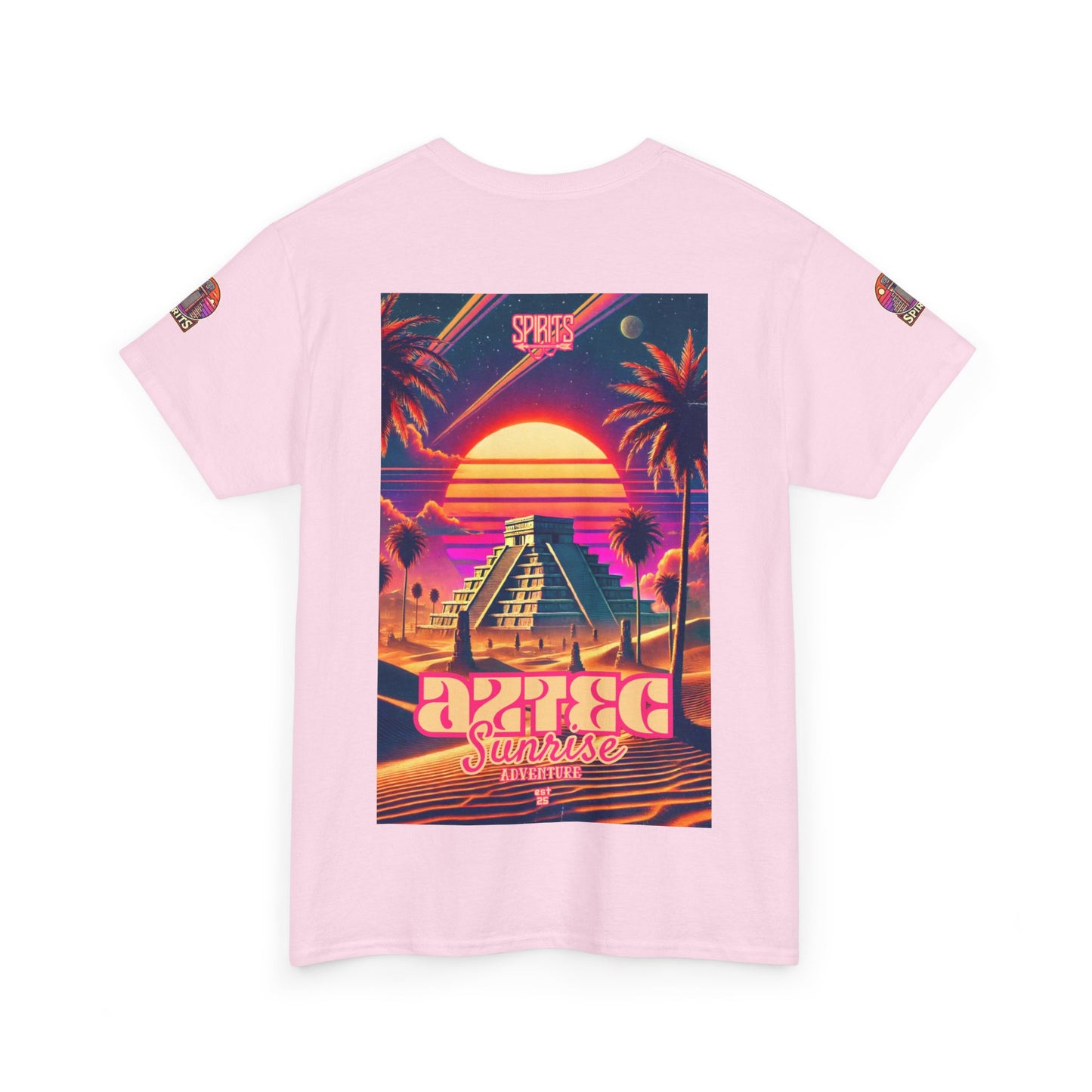 SPIRITS "Aztec Sunrise" Unisex Heavy Cotton Tee