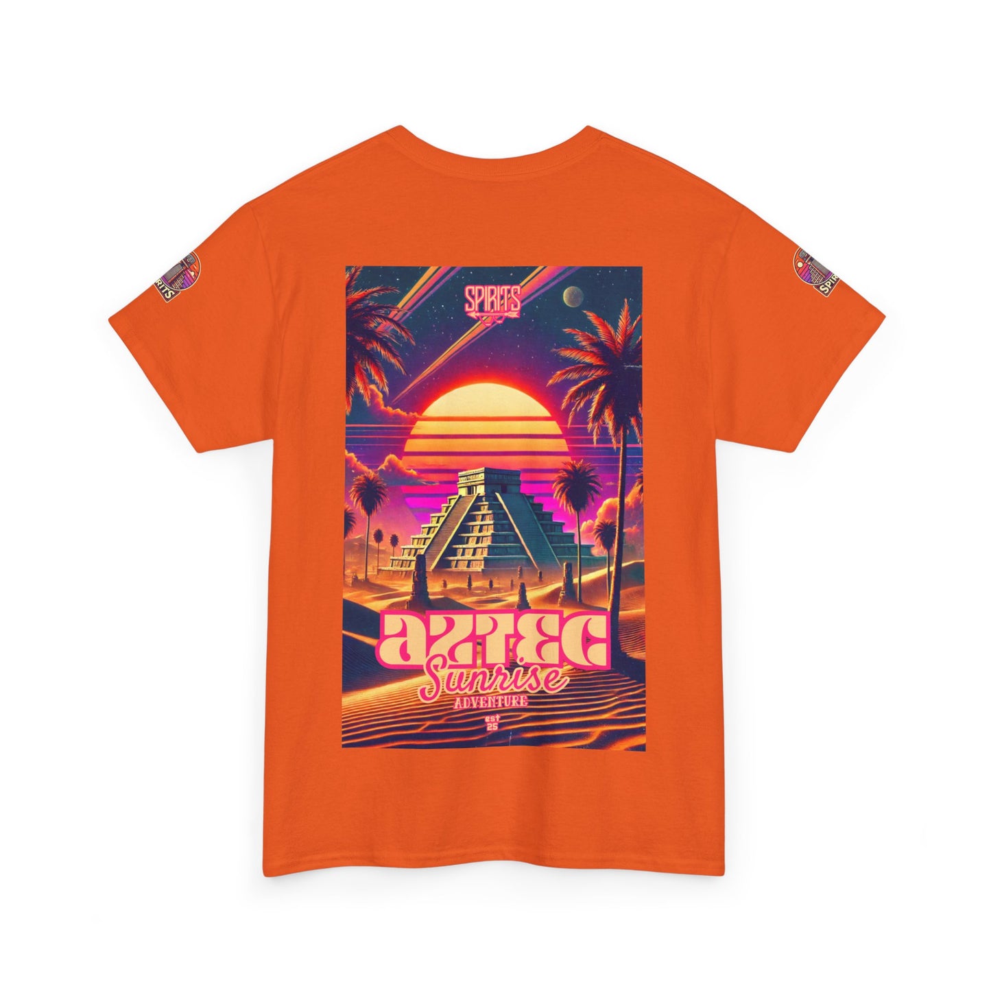 SPIRITS "Aztec Sunrise" Unisex Heavy Cotton Tee