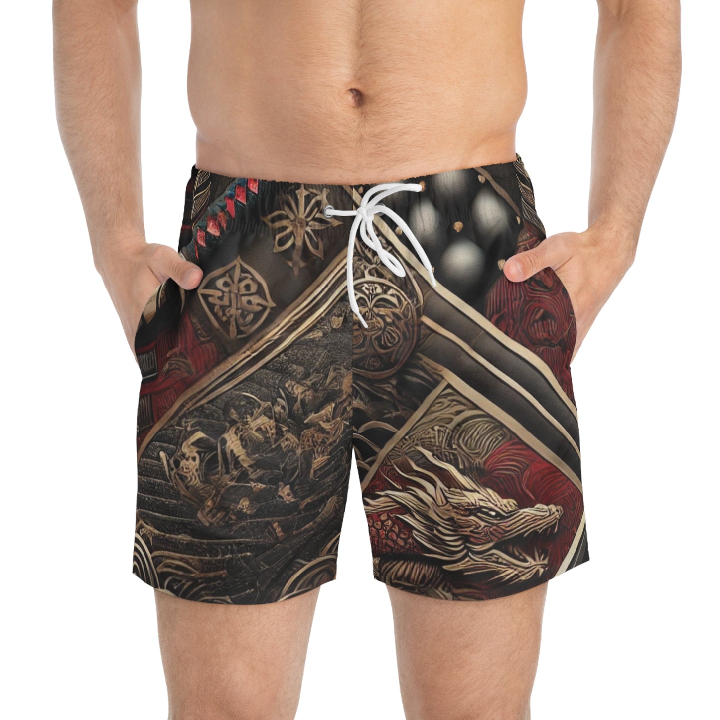 SPIRITS "Plate" Swim Trunks (AOP)