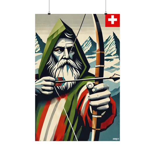 Swiss "Mr. Tell" Poster - Artistic Wall Art