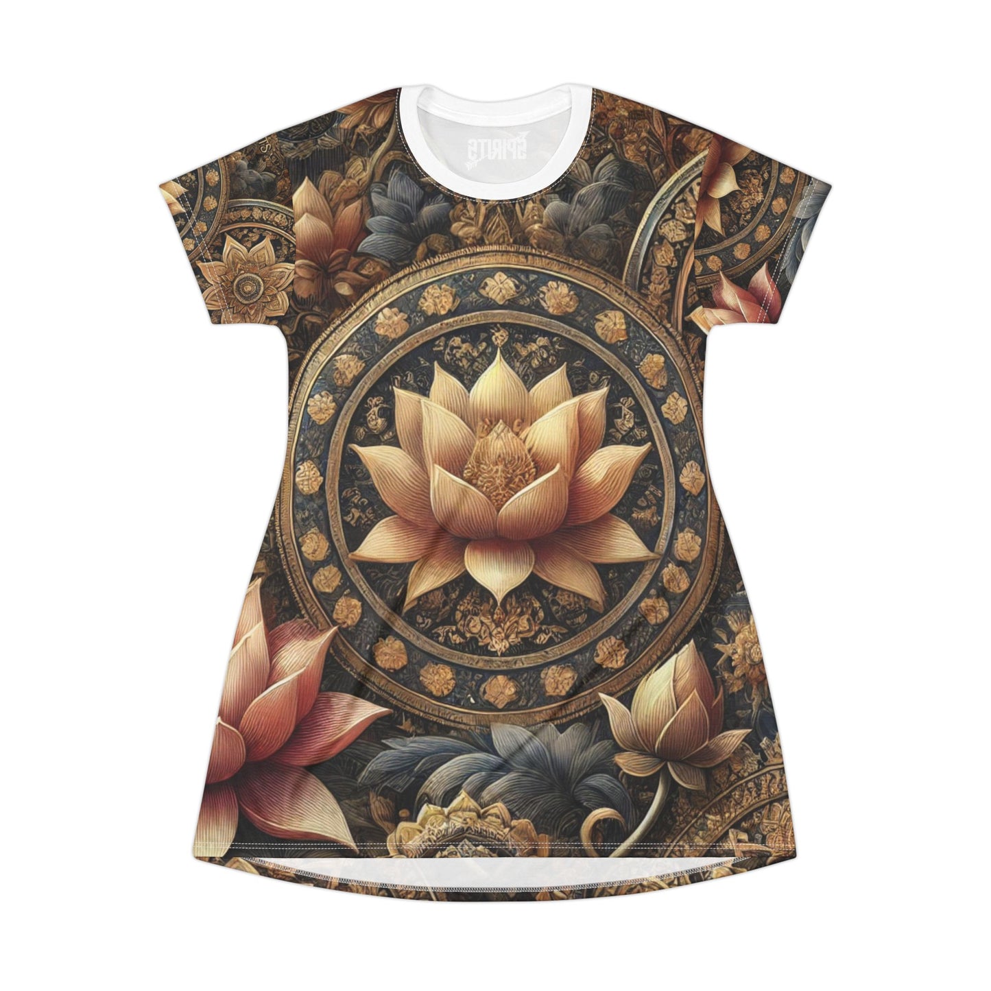 SPIRITS "LOTUS" T-Shirt Dress (AOP)