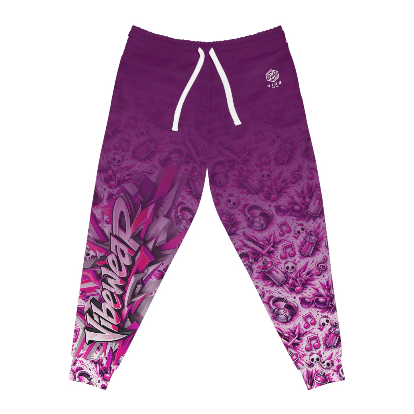VIBEWEAR - "Easy Vibe Girls" Athletic Joggers (AOP)