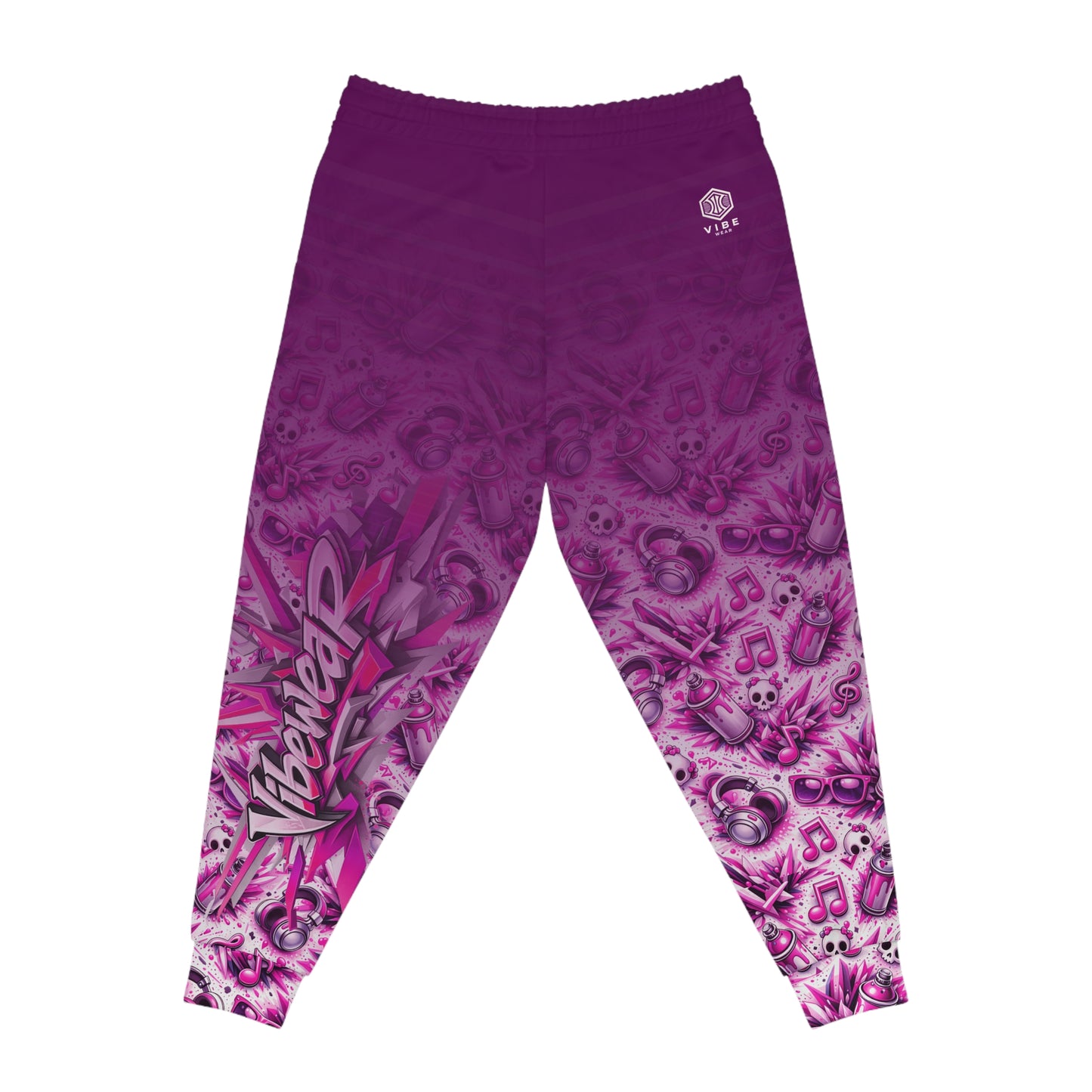 VIBEWEAR - "Easy Vibe Girls" Athletic Joggers (AOP)