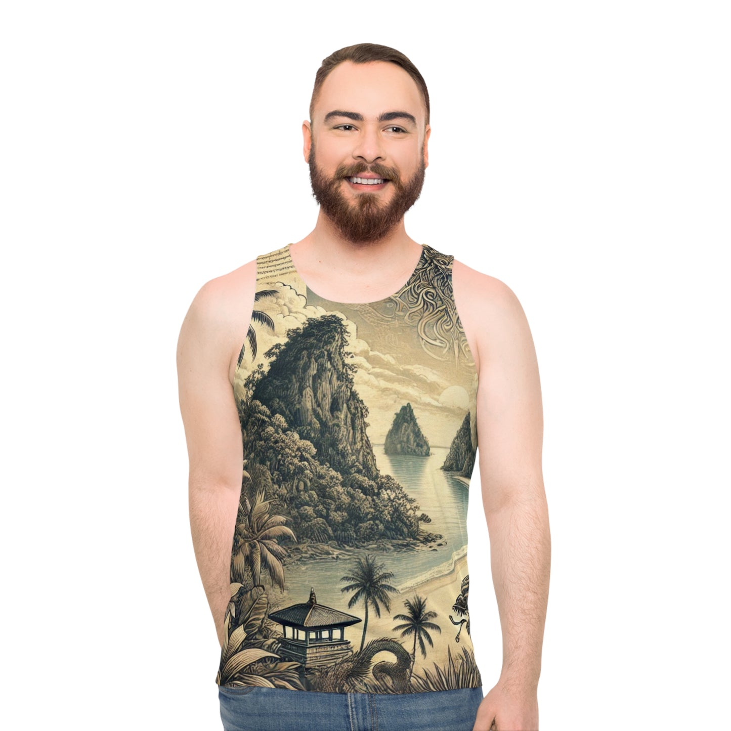 SPIRITS "Calm Garden" Unisex Tank Top (AOP)