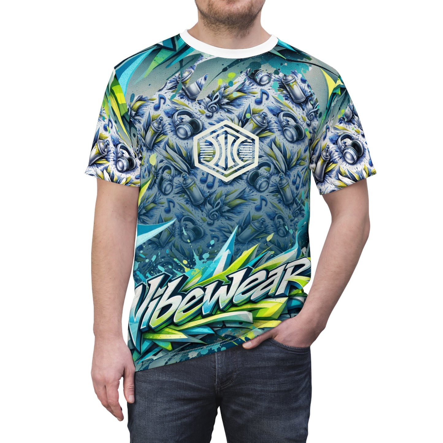 VIBEWEAR - "The good Times" Unisex Cut & Sew Tee (AOP)