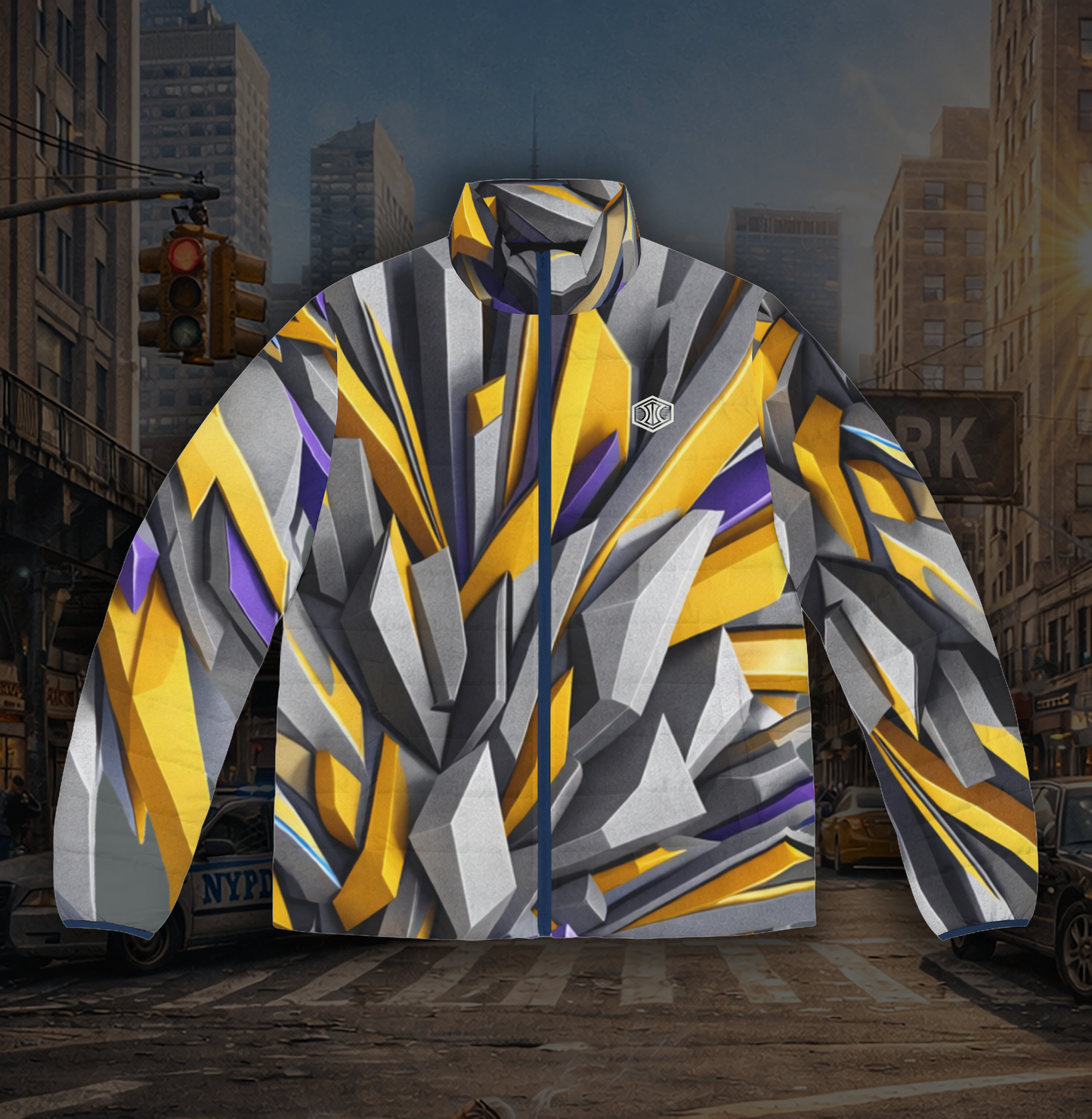 VIBEWEAR - "More Vibes" Men's Puffer Jacket (AOP)