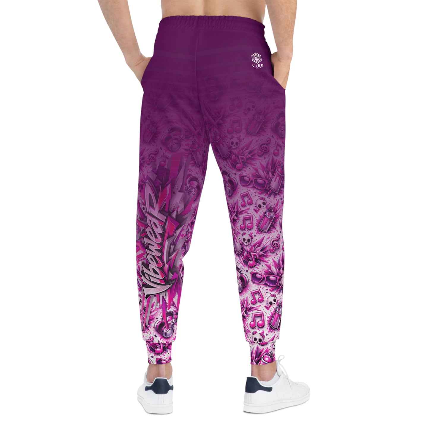 VIBEWEAR - "Easy Vibe Girls" Athletic Joggers (AOP)