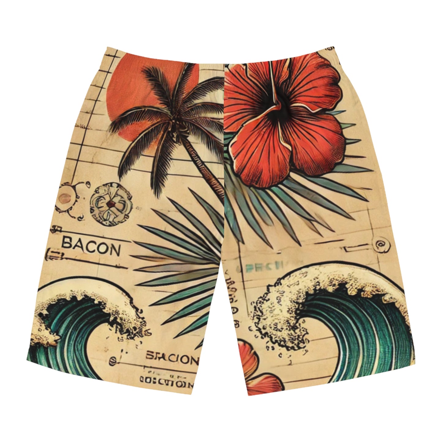 BCNWRLD "Tropical Bacon" Men's Board Shorts - Summer Swimwear