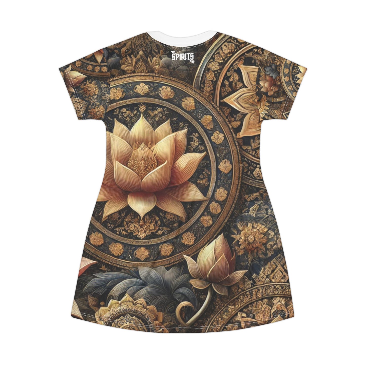 SPIRITS "LOTUS" T-Shirt Dress (AOP)