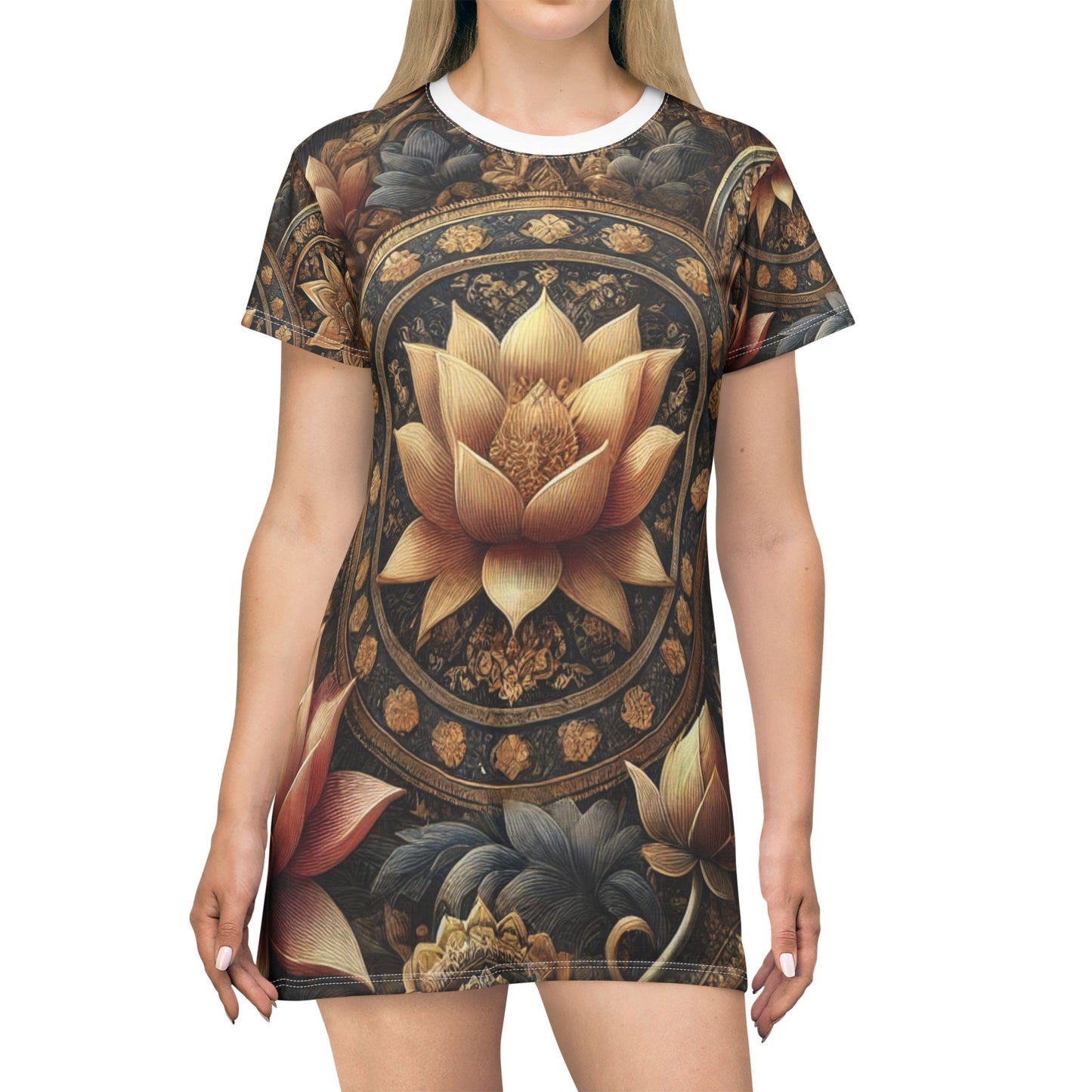 SPIRITS "LOTUS" T-Shirt Dress (AOP)