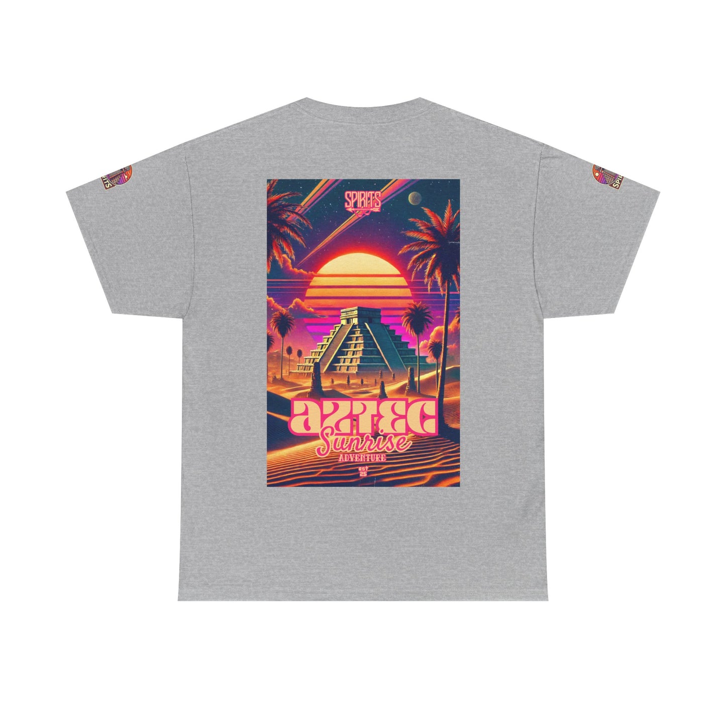 SPIRITS "Aztec Sunrise" Unisex Heavy Cotton Tee