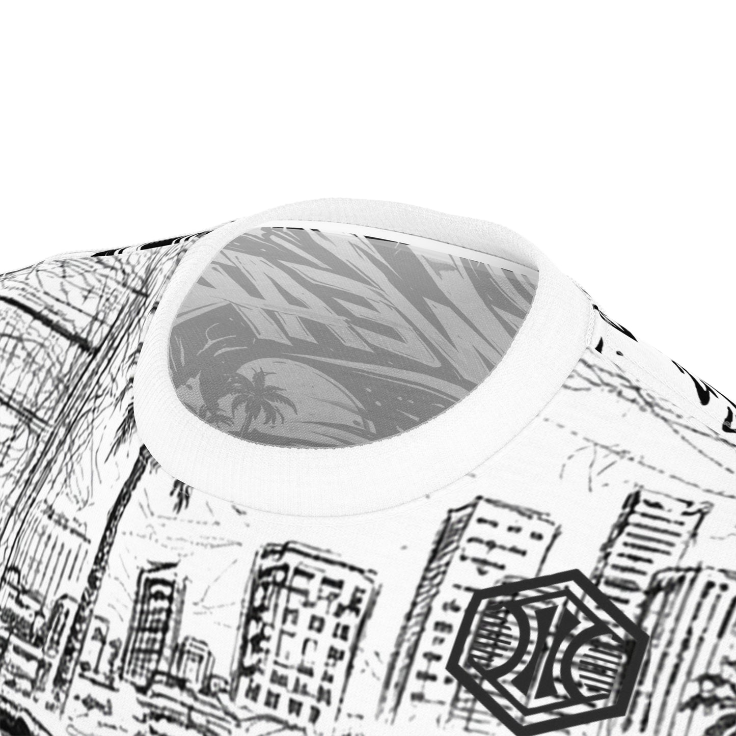 VIBEWEAR - "Crime Vibe" Unisex Cut & Sew Tee (AOP)