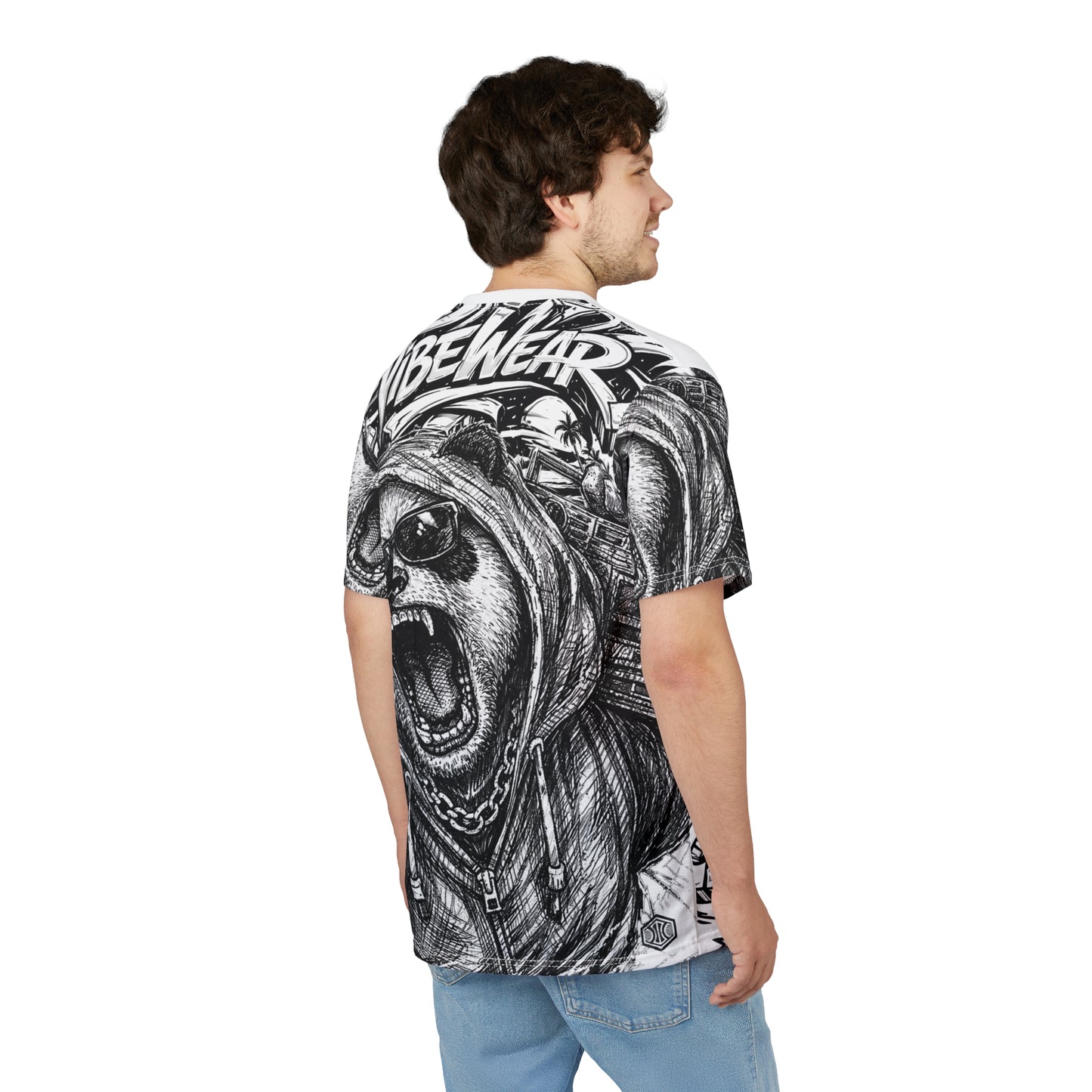VIBEWEAR - "Attitude" Unisex Cut & Sew Tee (AOP)