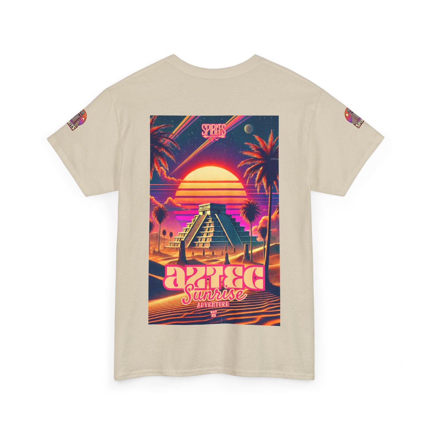 SPIRITS "Aztec Sunrise" Unisex Heavy Cotton Tee