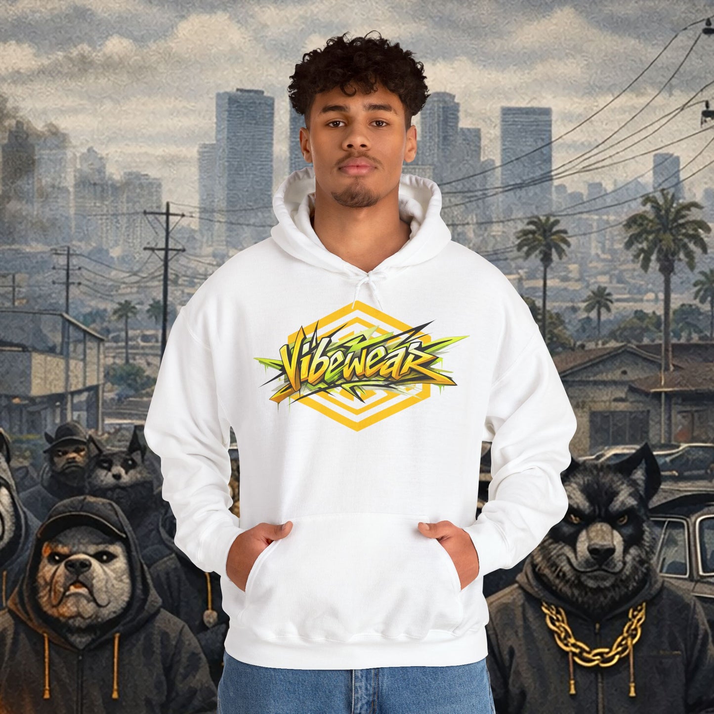 VIBEWEAR -  "HOOD VIBES ONLY" Unisex Heavy Blend™ Hooded Sweatshirt