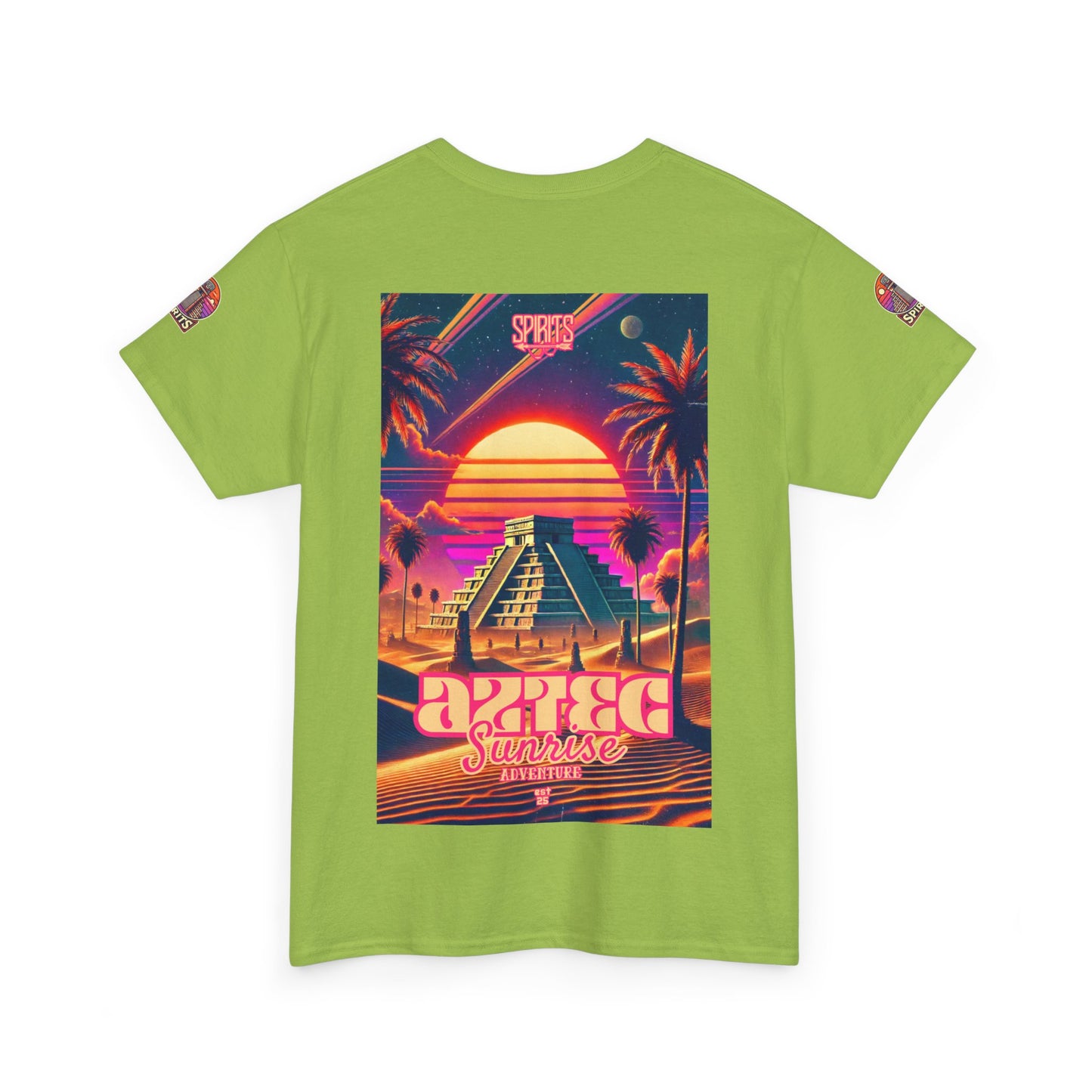 SPIRITS "Aztec Sunrise" Unisex Heavy Cotton Tee