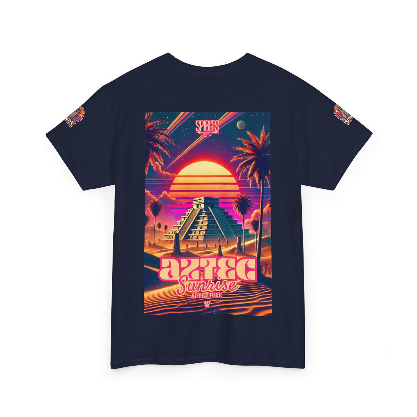 SPIRITS "Aztec Sunrise" Unisex Heavy Cotton Tee