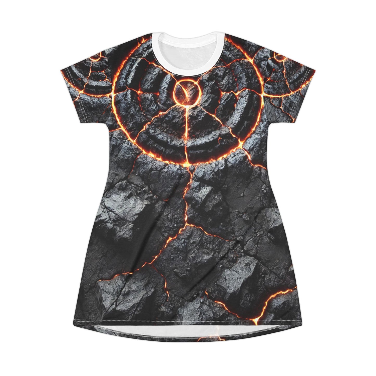 SPIRITS "Core of Fire" T-Shirt Dress (AOP)