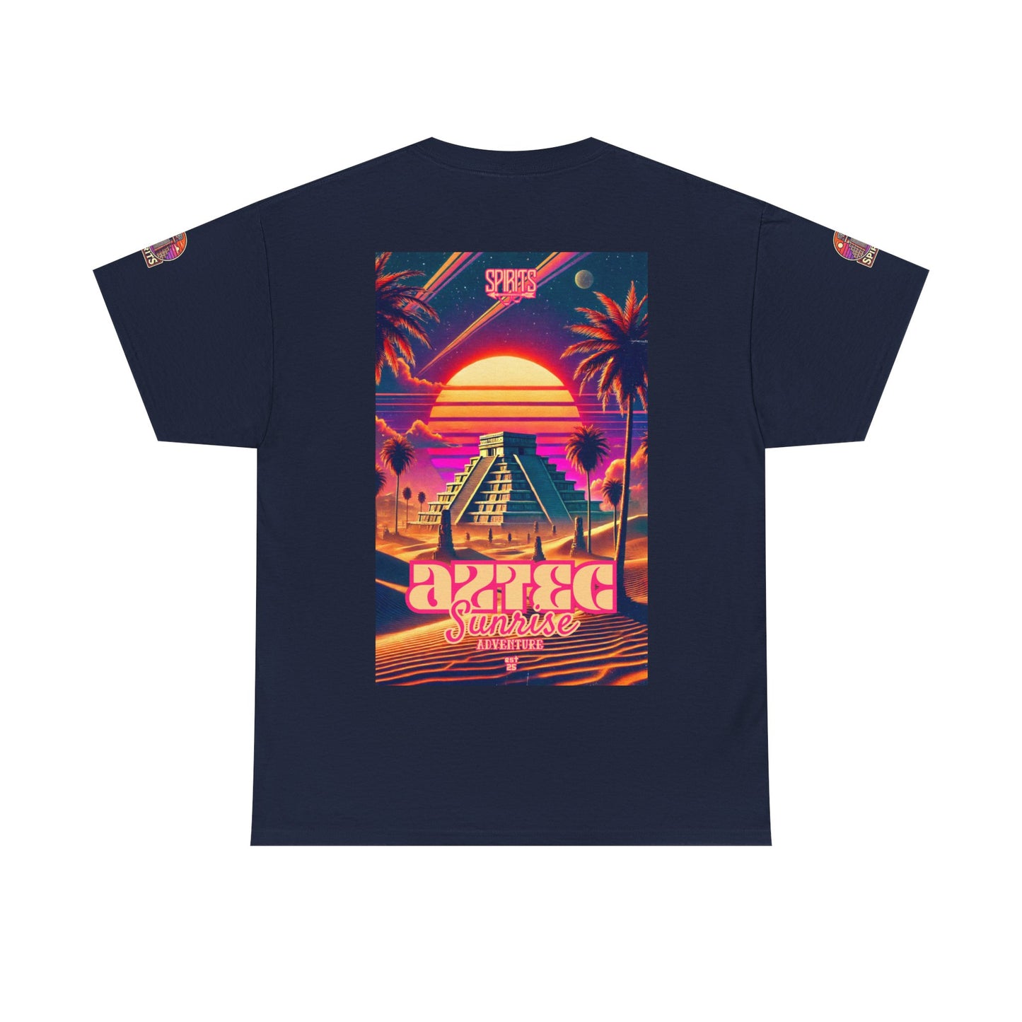 SPIRITS "Aztec Sunrise" Unisex Heavy Cotton Tee