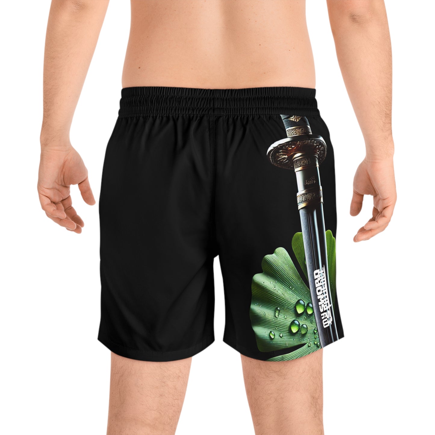 SPIRITS "Ginko" Men's Mid-Length Swim Shorts (AOP)