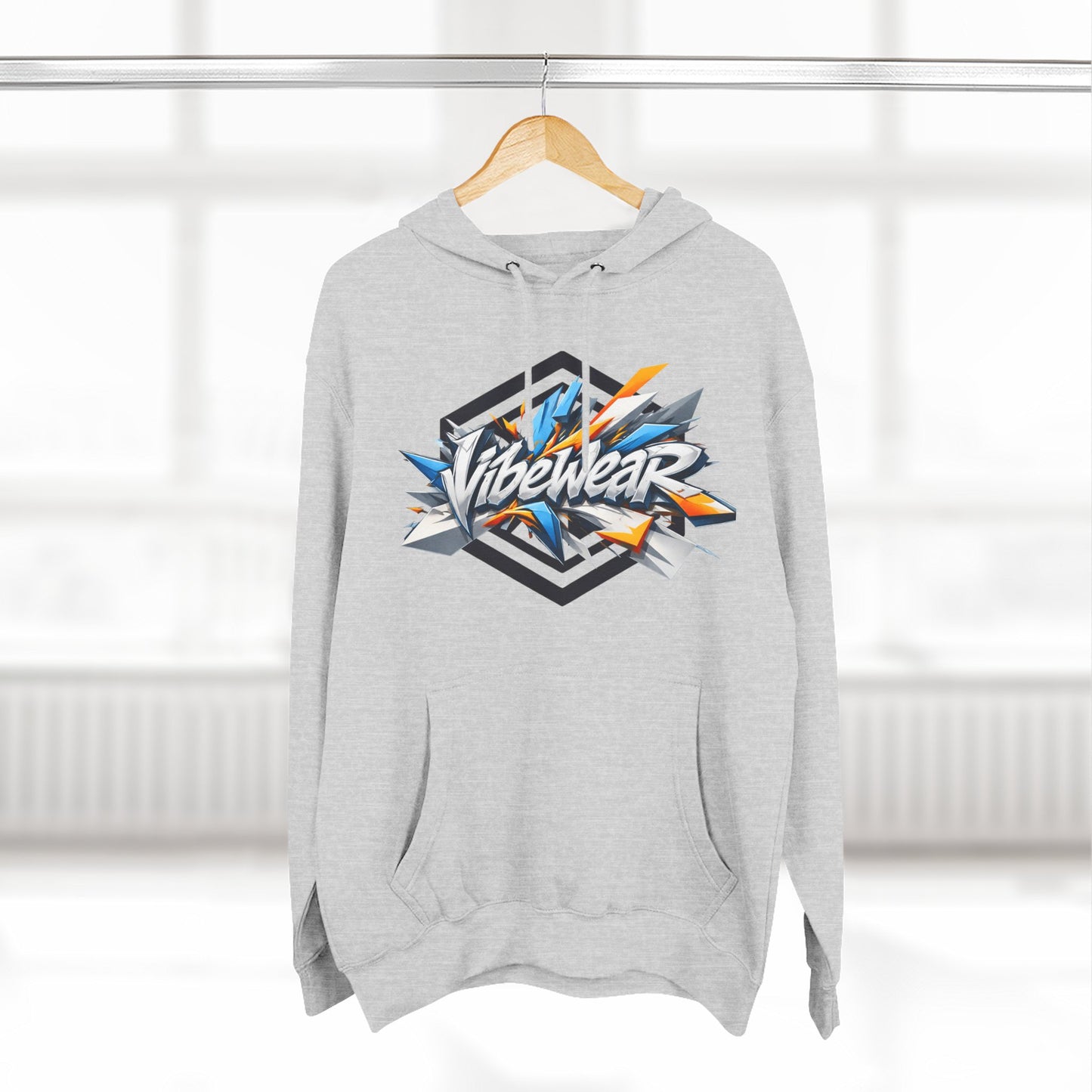 VIBE WEAR -  "GANG" Three-Panel Fleece Hoodie