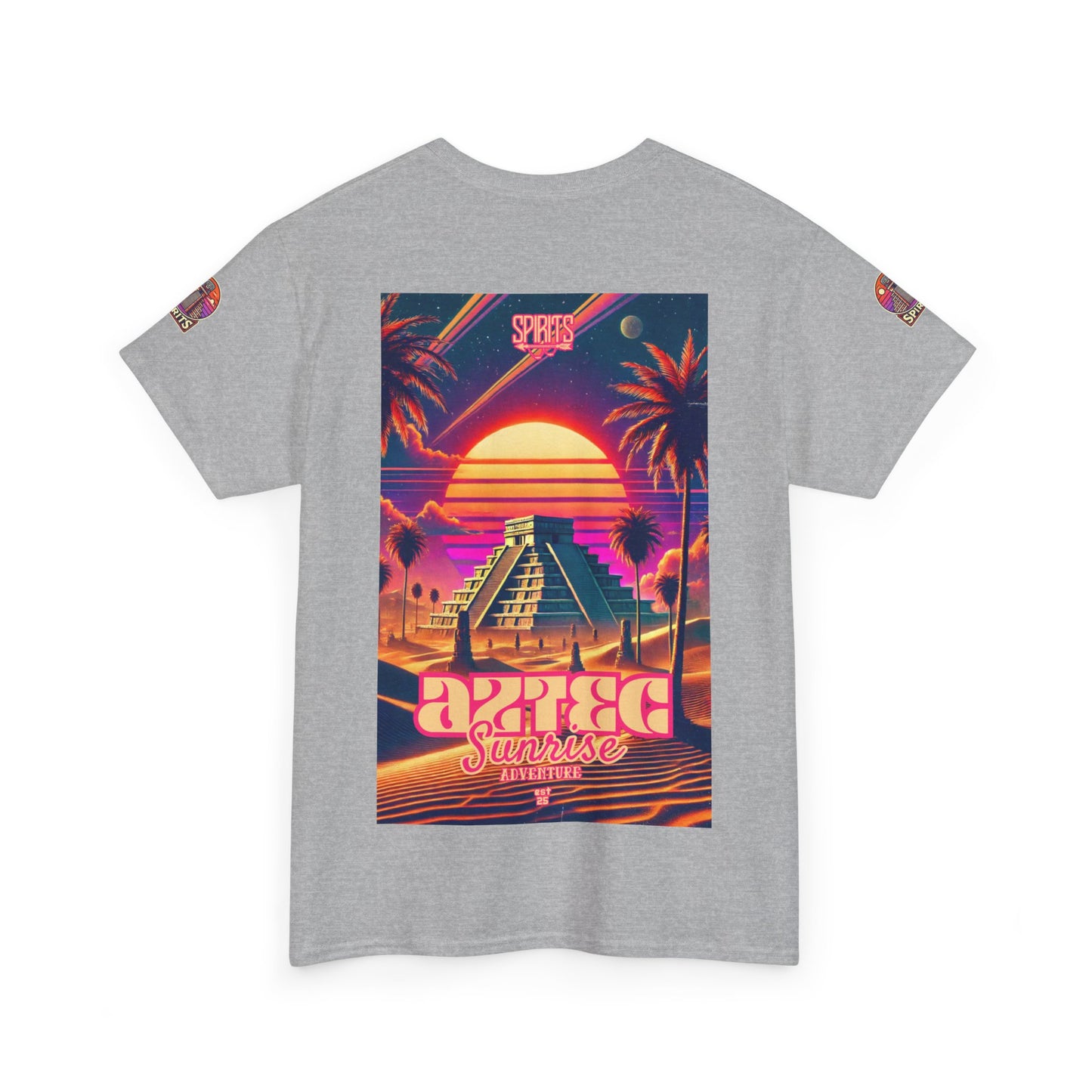 SPIRITS "Aztec Sunrise" Unisex Heavy Cotton Tee